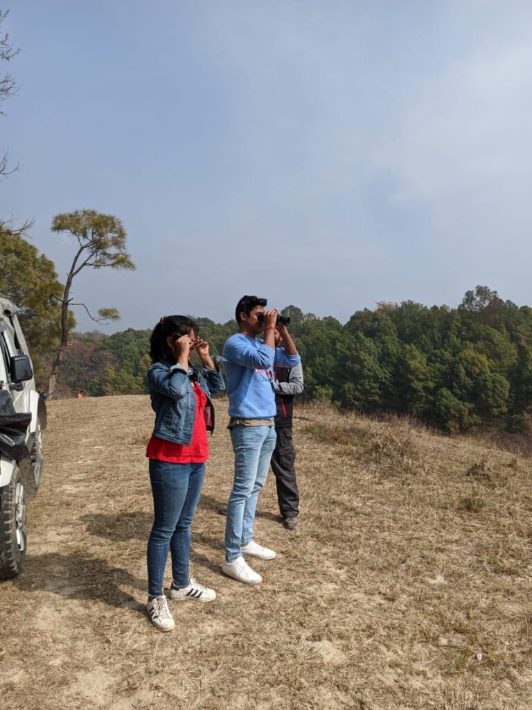 Visitors enjoying mountain view during jeep safari in palampur - Things to do in palampur 