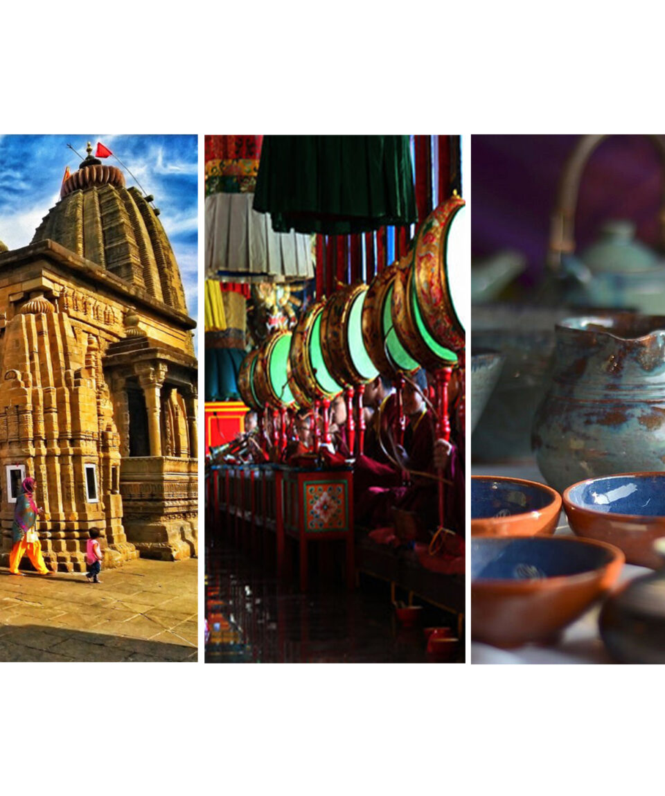 Trips around Palampur including Andretta Pottery, Baijnath Temple, Tashi Jong Monastery