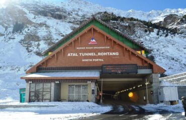 North portal of Atal Tunnel Rohtang