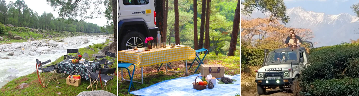 jeep safari and river side picnic - best activities and things to do in palampur
